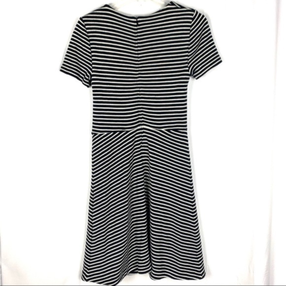 Madewell Gallerist black & white striped dress, M - Picture 3 of 8